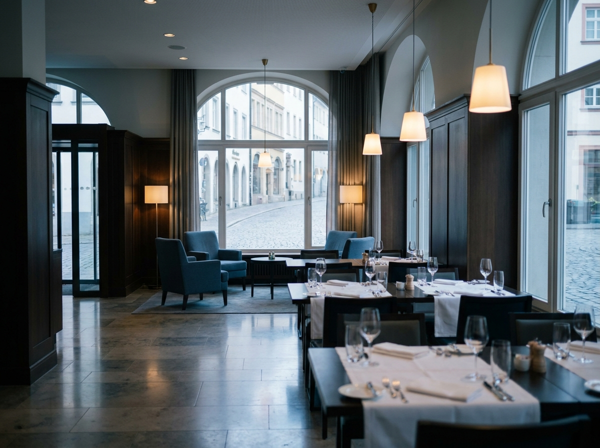 Einladende, gepflegte Hotellobby